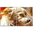 thumbnail image 2 of Glowing Brown Dog Head - Animal Canvas Wall Art, 2 of 3