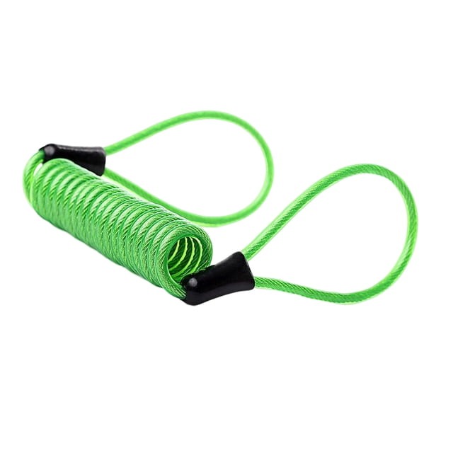 kurtrusly Spring Metal Durability Multipurpose Portable Convenient Cable Anti-Theft Recall Disc Security Lock Bike Handlebar Blue 1