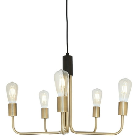 Rivet Theory Edison Bulb Chandelier 14 5 H With Bulbs Black And Departments