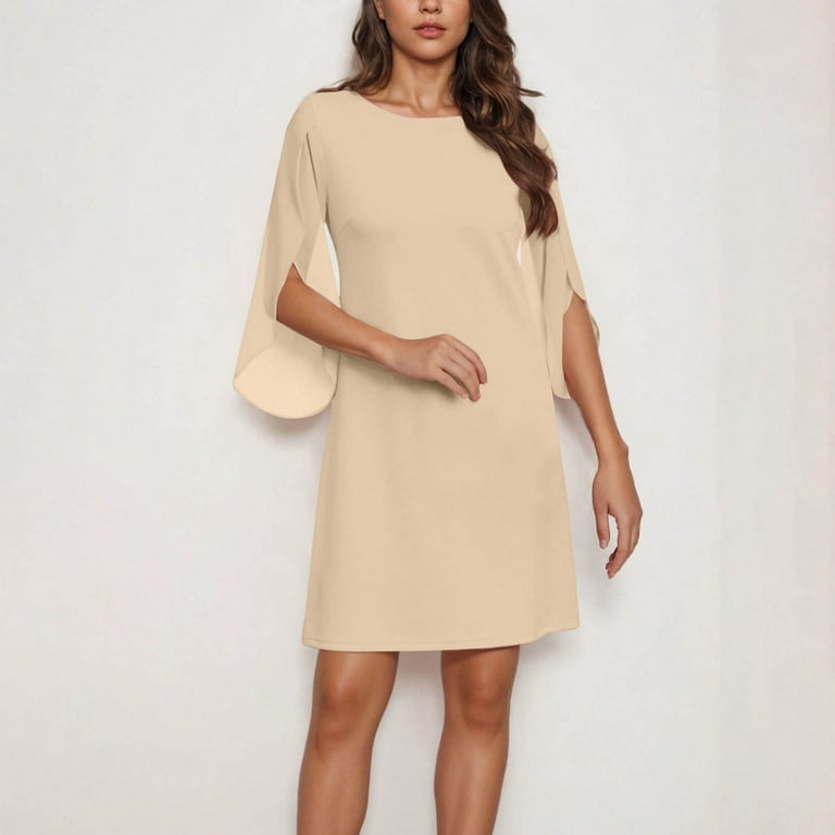 Womens Cocktail Dresses Flutter Sleeve Formal Dress Party Wedding Guest  Dresses Beach Vacation Summer Dresses