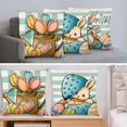 thumbnail image 5 of 4Pcs Sofa Easter Linen Print Throw Pillow Cover, 5 of 5