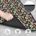 thumbnail image 5 of Uemuo Car Floor Mats - Daisies Flowers Pattern Carpet Floor Mats for Cars, Auto Accessories Front & Rear Car Floor Foot Mat Sets of 4 Pieces, 5 of 6