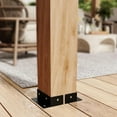 thumbnail image 5 of TROPOW Gazebos for Gardens,10x10 FT Cedar Wood Pergola with Retractable Oxford Fabric Roof, Wooden Outdoor Patio Canopy Gazebo with Shade, 5 of 9