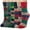 D-Multicolor, variant on Loritta 6 Pairs Pack Womens Wool Socks Thermal Hiking Winter Boot Warm Thick Cozy Crew Comfy Socks Size 5-9