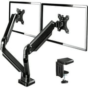 KONOS Dual Monitor Mount Stand, VESA 75/100, Fit for 13''-32'' Monitor, Hold up to 17.6 lbs per arm, Full Motion Gas Spring Monitor Arm