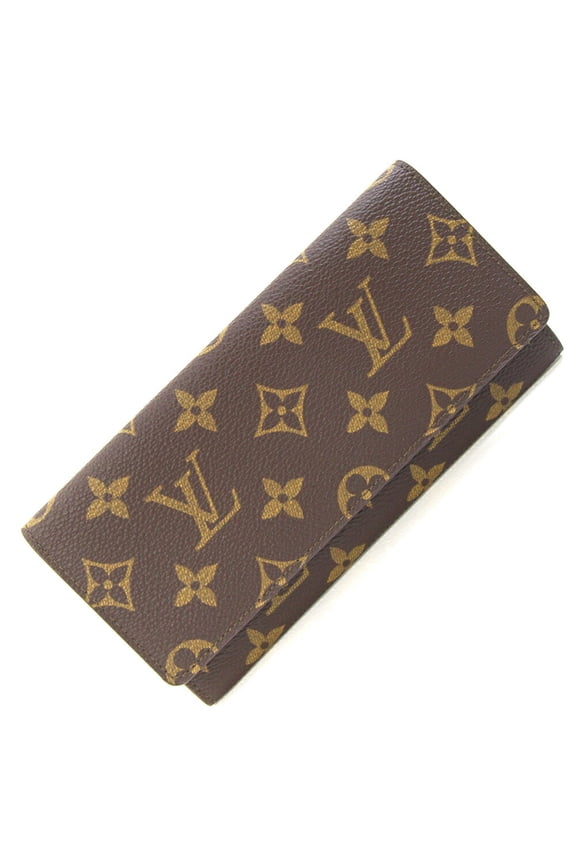 Pre-Owned Louis Vuitton Monogram Portefeuille Bi-fold Long Wallet, Yen, M61818, No Coin Pocket,...