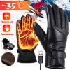 Gnmfd Heated Gloves for Men Women Touchscreen Battery Powered Winter Gloves, Windproof Waterproof Ski Motorcycle Thermal Gloves for Outdoor Camping Snow Sports, Warm Christmas Gift Essentials