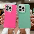 thumbnail image 3 of Fantacy 3 in 1 Solid Color Armor Case for iPhone 16 15 Pro Max 7G 8G XR XS Max 11 Pro 12 13 Mini 14 Plus Defender Rugged Cover Pink For iPhone 16 Plus, 3 of 6