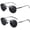 Black+blackgray, variant on 2 pack Classic Aviator Sunglasses for Men Women Driving Sun glasses Polarized Lens UV Blocking Metal frame-USA