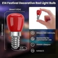 thumbnail image 4 of E14 Colorful Led Light Bulb, 3w Red, Green, Blue, Warm White Light Bulb, Suitable For Ac220-240v, Halloween/christmas/festival, Bar/party Color Light, 4 of 5