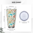 thumbnail image 4 of Logiee Sea Animal Print 20OZ Car Cup with Lid, Stainless Steel Vacuum Insulated Double Wall Travel Tumbler, Durable Insulated Coffee Mug,Thermal Cup with Straw-Straw Three-piece Set, 4 of 8