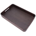 thumbnail image 3 of Bandeja rectangular, bandeja rectangular de madera para servir, suministros de juego de té, bandeja de comida compacta y ligera, 3 of 8