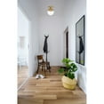 thumbnail image 2 of Eclipse 1 Light Brass Flush Mount With Clear Glass, 2 of 5