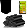thumbnail image 1 of 13 Gallon Biodegradable Tall-Kitchen Trash Bags - Black Garbage Bags Large Compostable Unscented 75 Count Recycling Strong Thick Office Was, 1 of 7