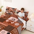 thumbnail image 3 of Erosebridal Ball Games Full Size Sheets For Kids,Boys Pickleball Gaming Bed Sheets 4pcs, 3 of 6