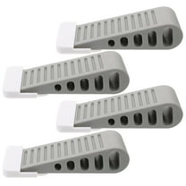 WEAVILUX Safety Door Stopper Security Door Stops Grey Rubber Prevent Collision to Wall 4Pcs