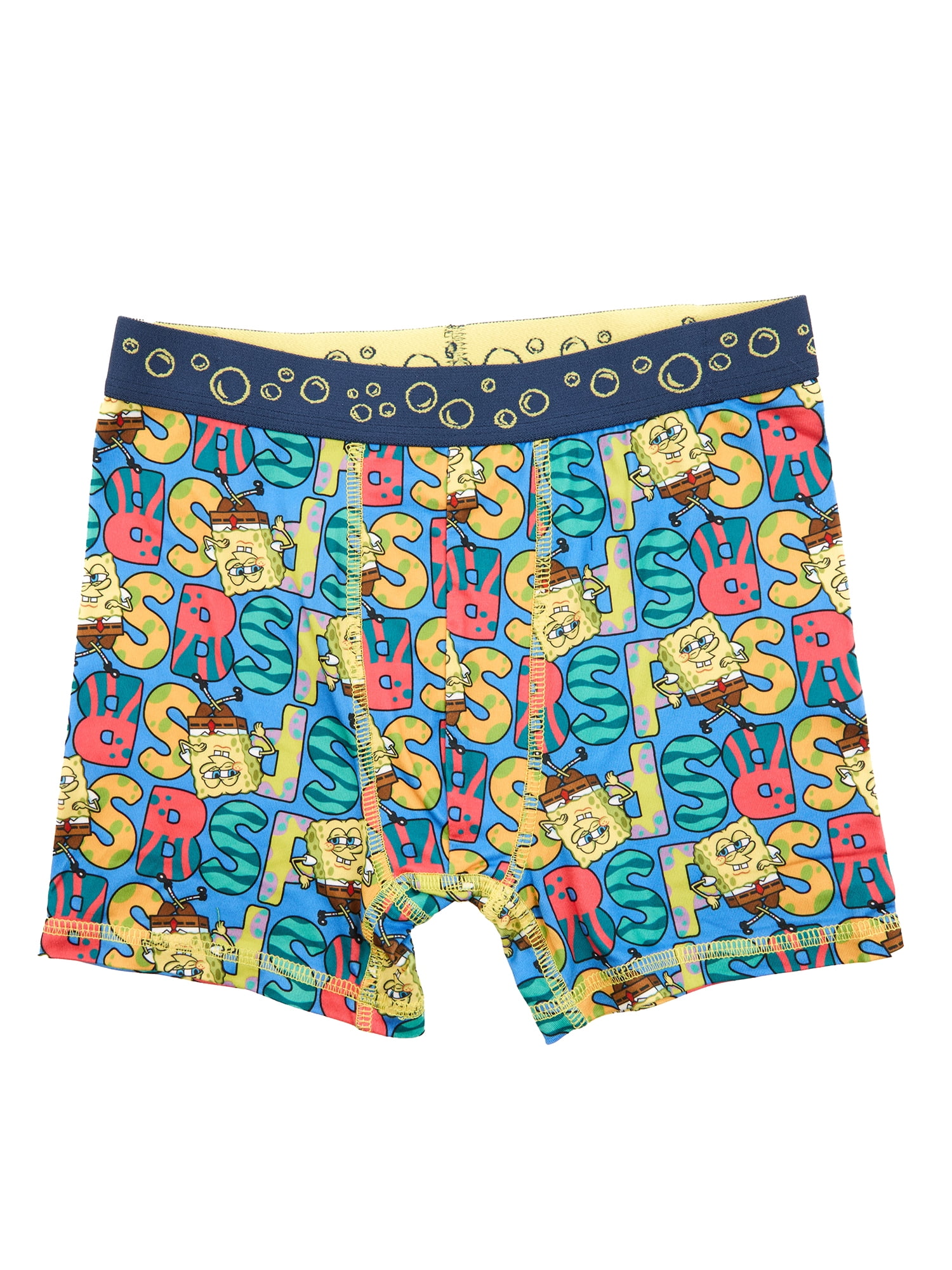 Spongebob Squarepants Boys Boxer Brief Underwear, 4-Pack, Sizes XS-XL
