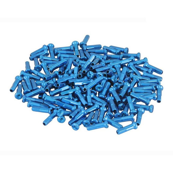 Bike Alloy Spokes Nipples/16mm 14g Blue Pack of 144. bike part, bicycle parts.