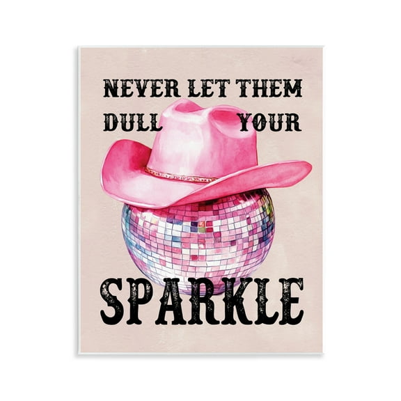 Stupell Industries Don't Dull Your Sparkle Fashion Painting Unframed Art Print Wall Art, 11 x 14