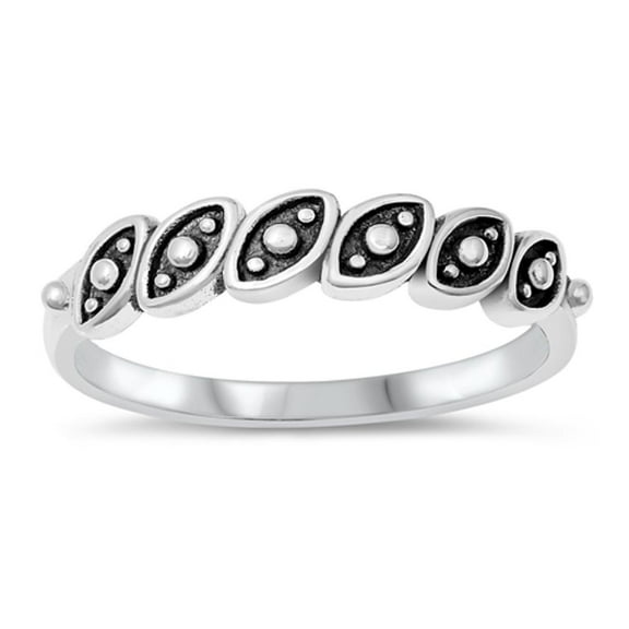 Unique Bali Style Leaf Ring .925 Sterling Silver Band Jewelry Female Male Unisex Size 10