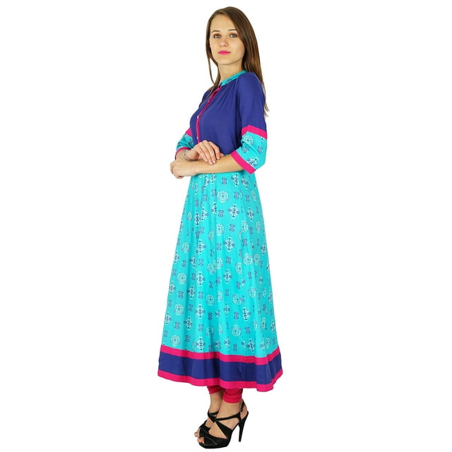 Phagun Kurta Indienne Femme Bollywood Designer Ethnique Kurti Tunique en Coton Robe