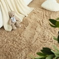 thumbnail image 3 of Junovo Super Soft Fluffy Area Rugs Modern Shag Rug for Bedroom Living Room,Cute Carpets for Kids Nursery Girls Home Dorm,5'x8',Tan, 3 of 7
