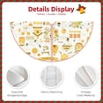 thumbnail image 3 of Rateoe Farm Bee Cute Honey Pattern Christmas Tree Skirt with Ties , Christmas Tree Decorations, Farmhouse Christmas Decor Xmas Holiday Decorations-, 3 of 6