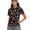 Candy Cane and Snowflake, variant on Whosucclay Flaming Golf Ball Pattern V Neck Golf Shirt for Tennis Outdoor Exercise, Skin Friendly Women Short Sleeve Golf Shirts Collared Polyester V Neck Golf Shirts Size Medium