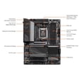 thumbnail image 4 of GIGABYTE X670 AORUS ELITE AX AM5 LGA 1718 AMD X670 ATX Motherboard with 5-Year Warranty DDR5, Quad M.2, PCIe 5.0, USB 3.2 Gen2X2 Type-C, AMD WiFi 6E, 2.5GbE LAN, Q-Flash Plus, M.2 EZ-Latch, 4 of 5