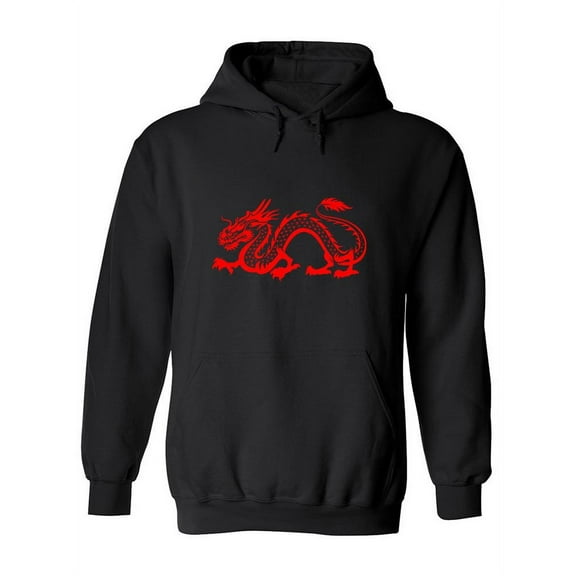 Dragon Silhouette Hoodie Women -Image by Shutterstock, Female Large