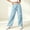 Blue, variant on Women Quick Dry Casual Sweat Pants, Elastic Drawstring High Waist Wide Leg Trousers, Lightweight Breathable Joggers for Sports Street Daily Wear Blue XXXL(XXXL)