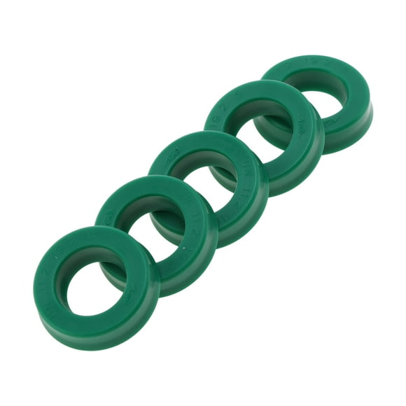 Anillo de Sello de Aceite Universal Unique Bargains Labio UN Sello de Eje Rotativo 11.2x19.2x5mm Alta Presión TPU Verde 5 Pcs