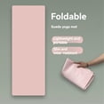 thumbnail image 3 of Travel Yoga Mat, Foldable Anti Slip Sports Suede Mat,Fitness Mat for Pilate, 3 of 5
