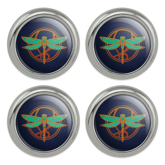 Dragonfly Elegant Metal Craft Sewing Novelty Buttons - Set of 4