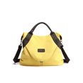 thumbnail image 1 of Fashnice Women Shoulder Bags Multi Pockets Handbag Top Handle Crossbody Purse Large Capacity Ladies Canvas Adjustable Strap Yellow, 1 of 2