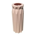 thumbnail image 4 of (6 pack) Mainstays Plastic Ribbed Round Vase, Pink Blush, Indoor, 4 of 11