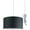 Granite Gray, variant on 2 Light Swag Plug-In Pendant 18"w Chocolate Burlap with Diffuser, White Cord