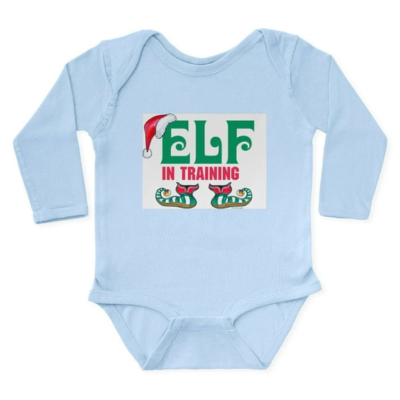 CafePress - ELF In TRAINING Body Suit - Long Sleeve Cotton Baby Bodysuit