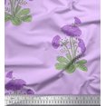 thumbnail image 1 of Soimoi Polyester Crepe Fabric Leaves & Floral Block Printed Craft Fabric by The Yard 52 Inch Wide, 1 of 3