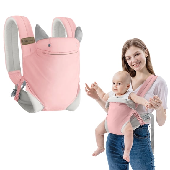 Baby Carrier for Infants, Adjustable Front Facing Baby Carrier with Waist Support, Lightweight Hands-Free Baby Holder