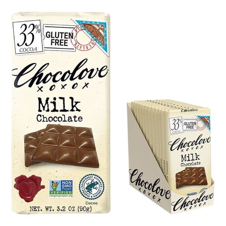 2X - Chocolove Milk Chocolate Candy Bar - 3.2oz