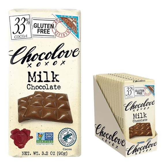 2X - Chocolove Milk Chocolate Candy Bar - 3.2oz