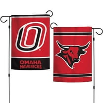 Nebraska–Omaha Mavericks 12.5” x 18" Double Sided Yard and Garden College Banner Flag Is Printed in the USA