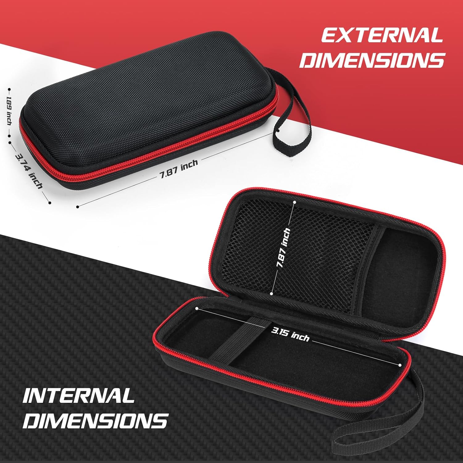 HRTGFD-Travel Case Compatible with Anker/ for POIYTL /for IAPOS /for SABANI /for OHOVIV /for RGVOTA /for Pxwaxpy Portable Charger Power Bank, Storage Holder for Fast Charging Battery Pack (Case Only)