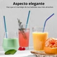 thumbnail image 2 of Juego de 8 Popotes de Acero Inoxidable Reutilizables con Cepillo, 2 of 9