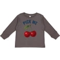 thumbnail image 3 of Inktastic Cherry Pick Me Cute Fruit Humor Boys or Girls Long Sleeve Toddler T-Shirt, 3 of 5