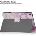thumbnail image 5 of elitegadget Case for TCL Tab 8 LE 8.0 inch (2023 Release, Model: 9137W) - Slim Lightweight Folio Stand Cover PU Leather Case Cover + 1 Random Color Stylus (Pink Marble), 5 of 5
