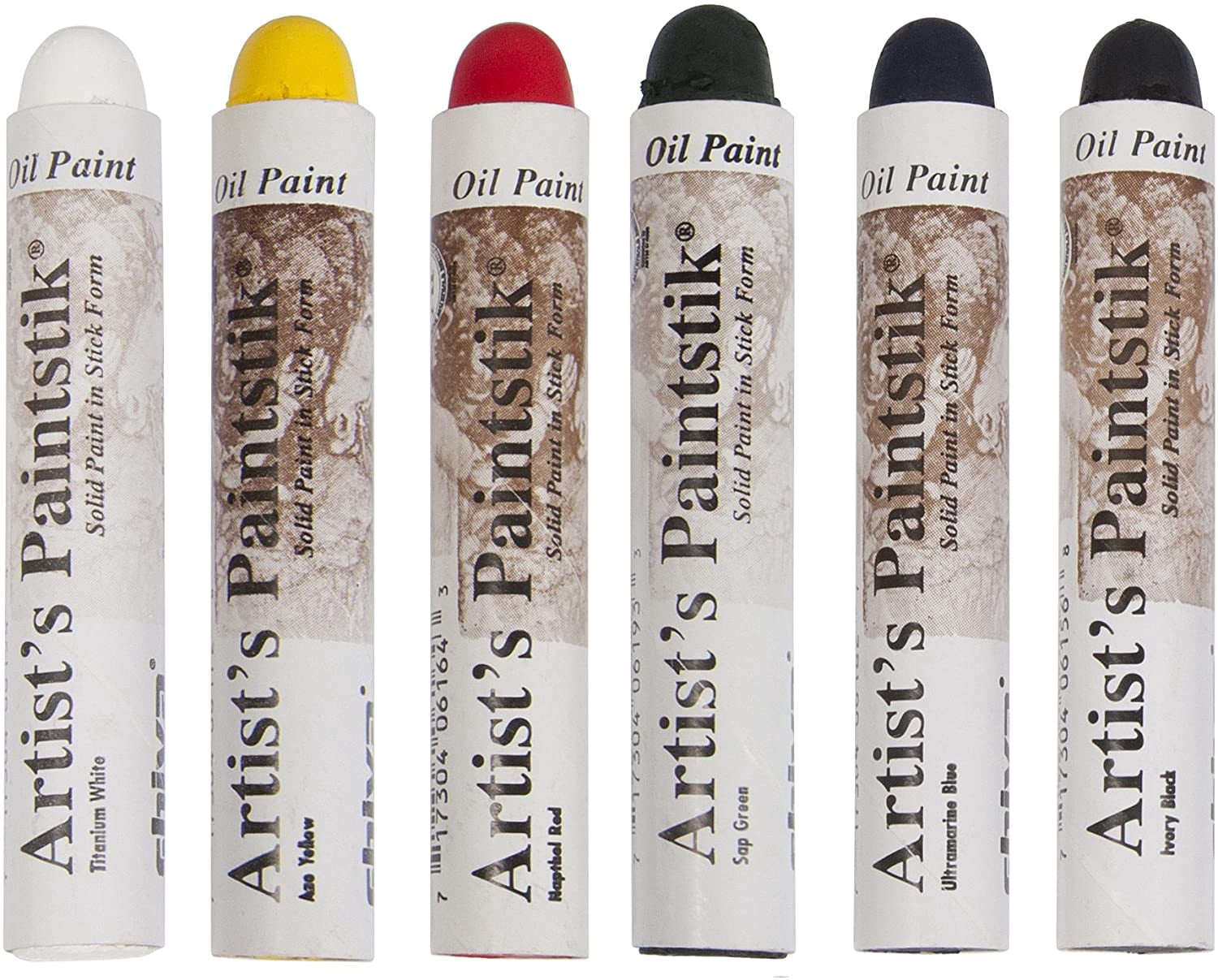 Jack Richeson Artist's Paintstik - Basic Colors Set, Set of 6