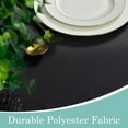 thumbnail image 4 of Black Table Cloths Rectangular 60 x 84 Inch, Waterproof Rectangle Table Cloth Stain Resistant Tablecloth, Spillproof Washable Table Cover for Dining, Buffet, Parties, Holiday, Events, Wedding, 4 of 9