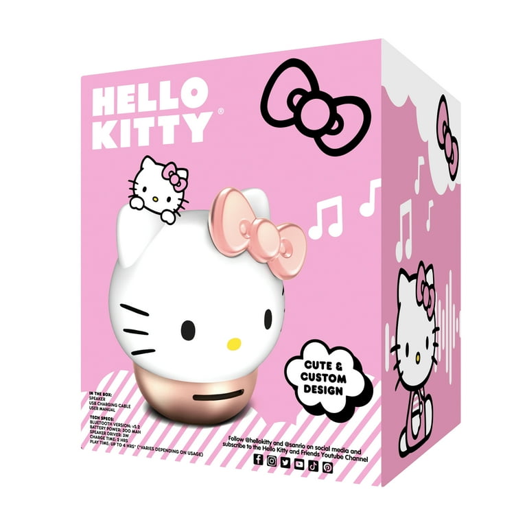 Hello Kitty Rose Gold Bluetooth Wireless Speaker - Walmart.com
